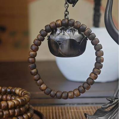 Hainan Guoxiang White Chess 0.6 Money Piece Beads Aged Old Material Wenwan Bracelet